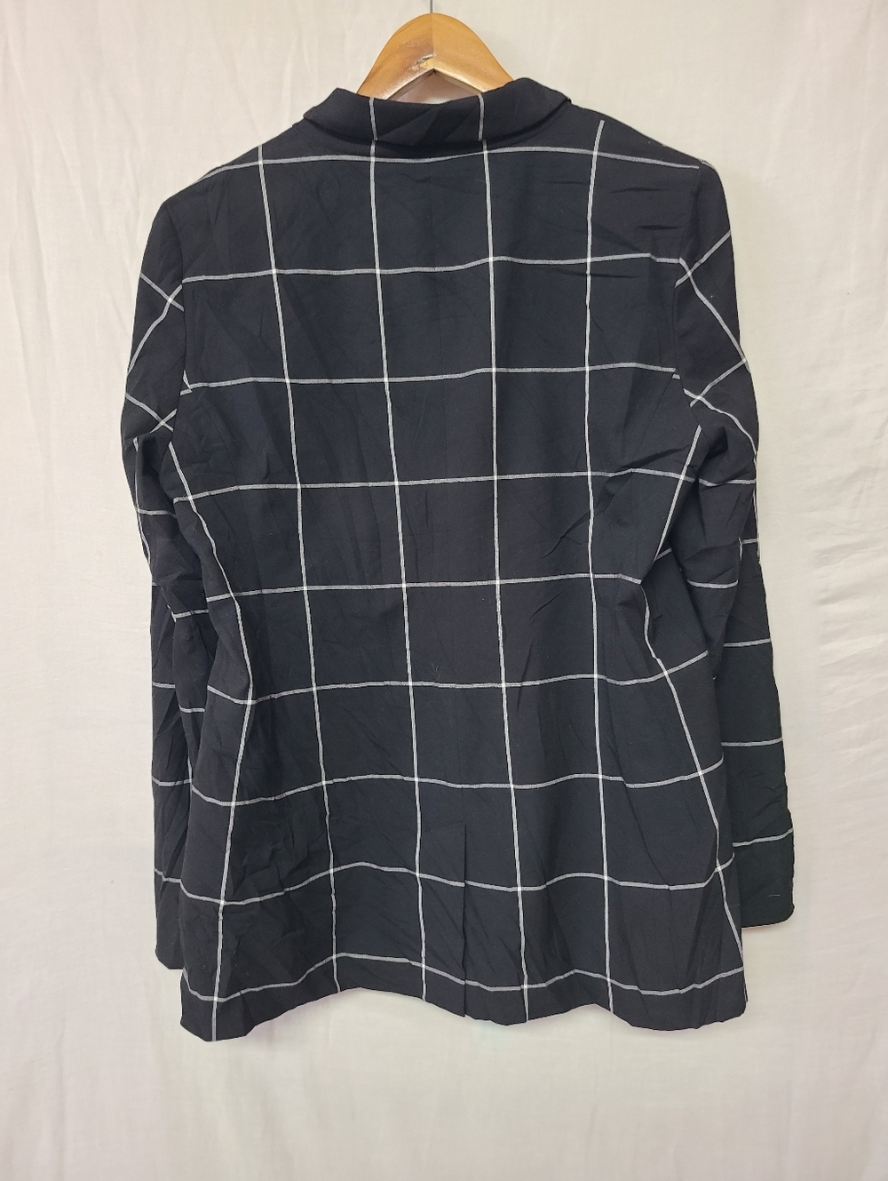 Halogen Black Windowpane Single-Button Blazer - Picture 7 of 10